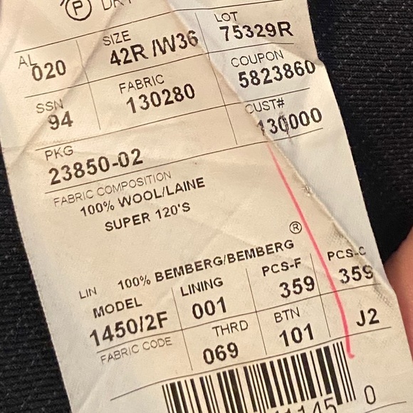 Joseph Abboud Mens Blazer - Picture 4 of 4